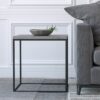 stone finish handmade concrete side table