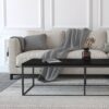 'Black' Coffee Table - 6 Leg