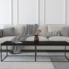 'Black' Coffee Table - 6 Leg - Image 2