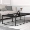 'Black' Coffee Table - 6 Leg - Image 3