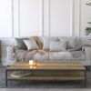 'Linear' Coffee Table - 2 Tier - Image 2